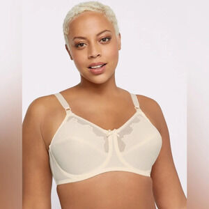 NWT Flower Bali Underwire Bra Beige 42DD